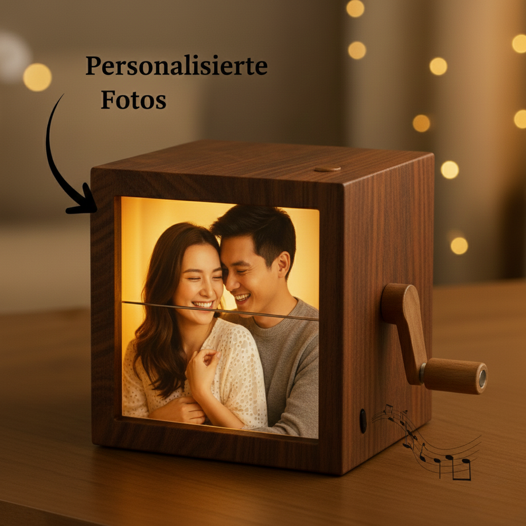 Personalisierte Foto Box mit Licht
